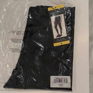 Mario Serrani Black Faux Leather Leggings